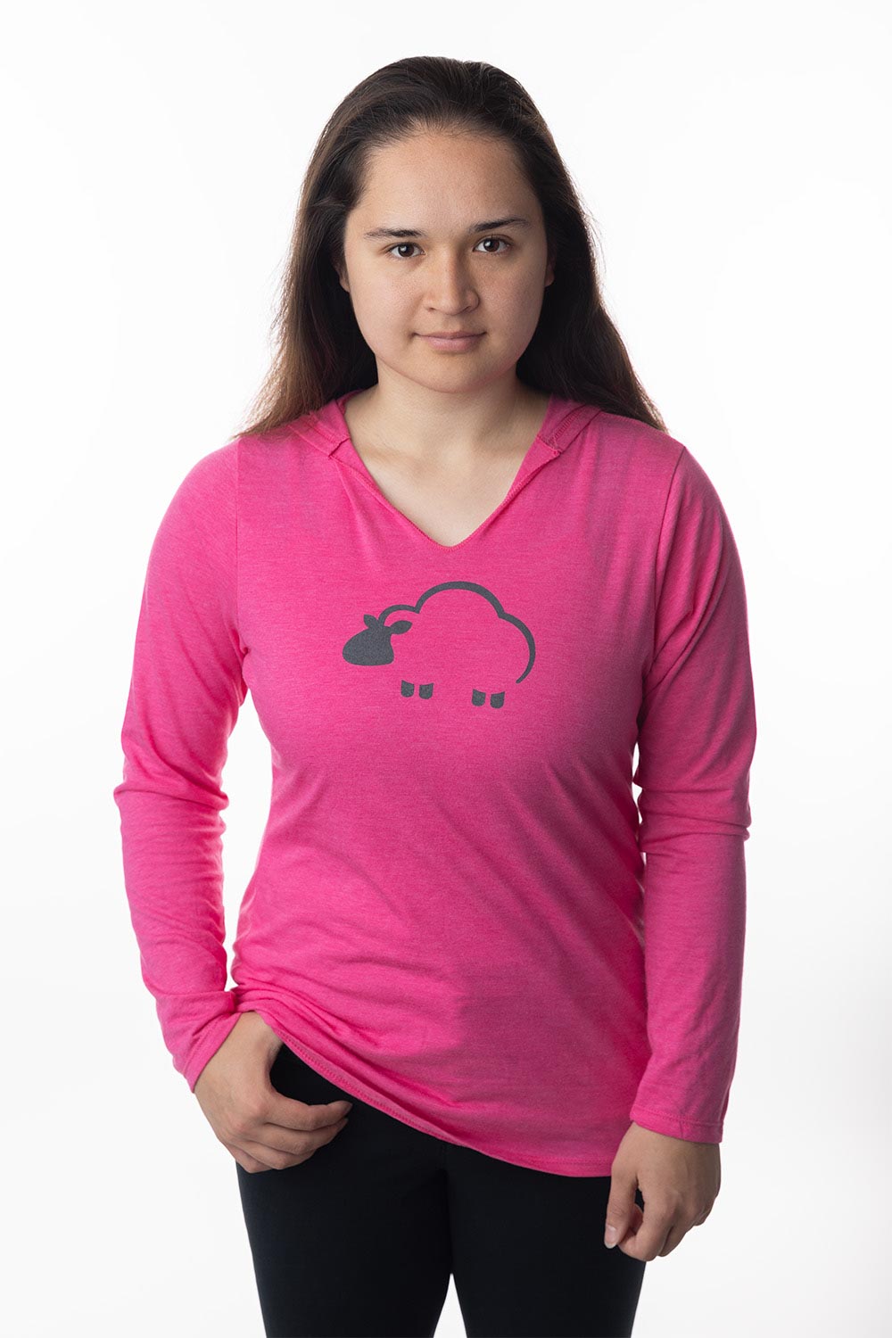 Shermie Women's Pink Lightweight Hoodie